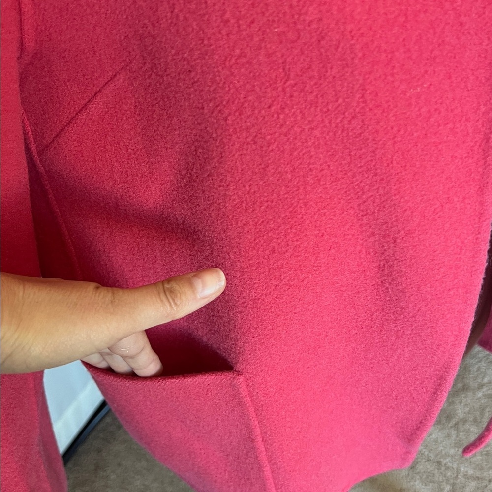 Pendleton Wool Pink Open-Front Blazer Jacket - Picture 3 of 5